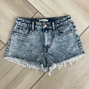 PacSun Dazzle High Rise Festival Shorts Acid Wash Denim Shorts